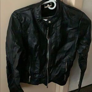 Faux leather jacket